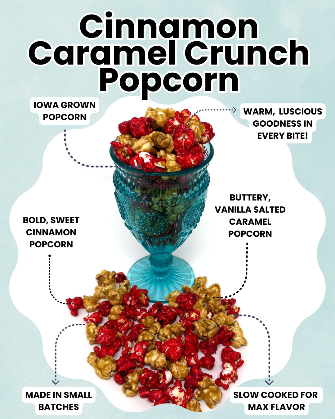 Cinnamon Caramel Crunch Popcorn