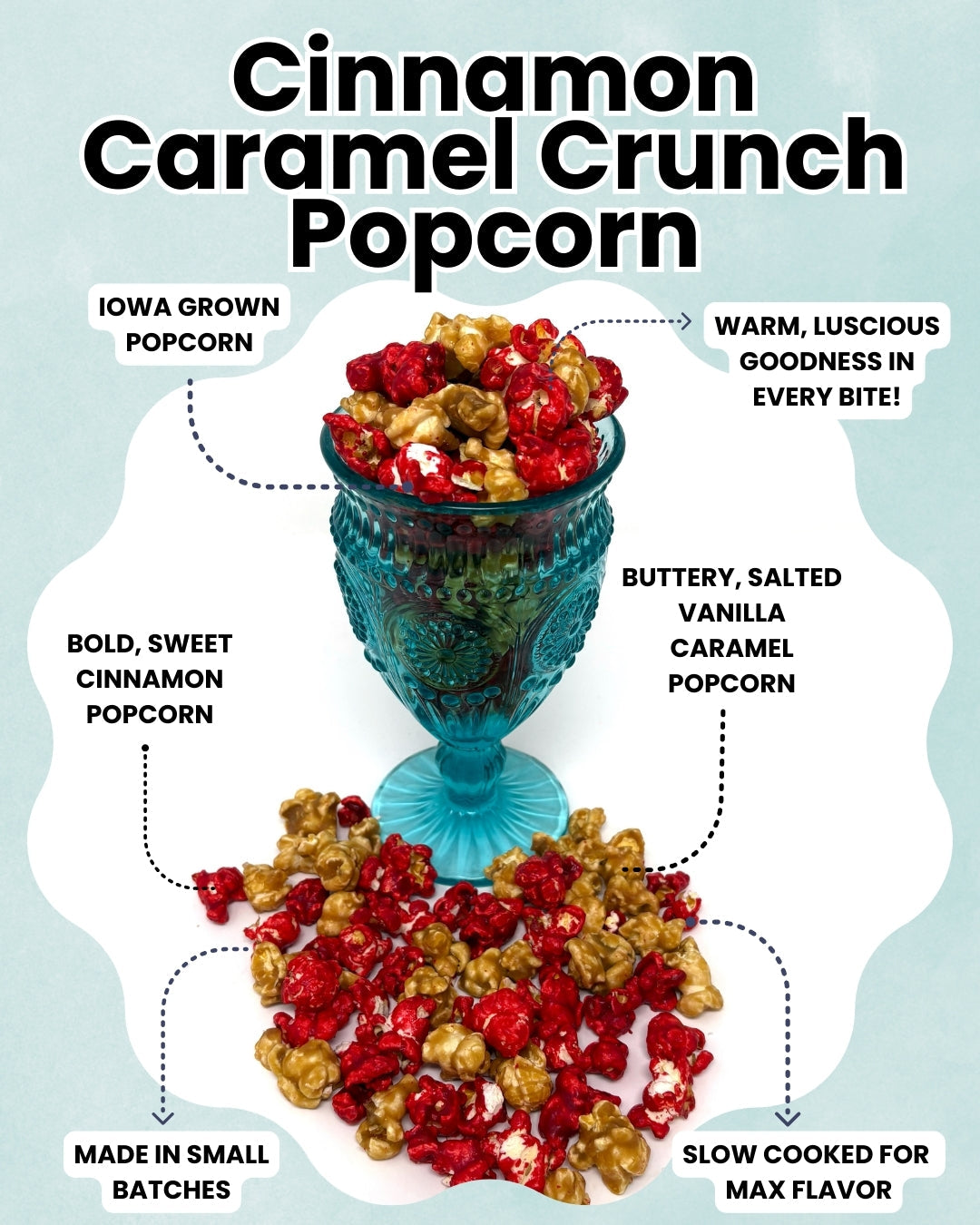 Cinnamon Caramel Crunch Popcorn