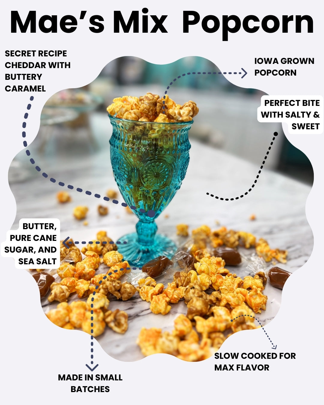 Salt Lovers Popcorn Bundle - Popcorn with Salted Caramel Corn, Mae's Mix, It's a Big Dill, and the Salty Dog