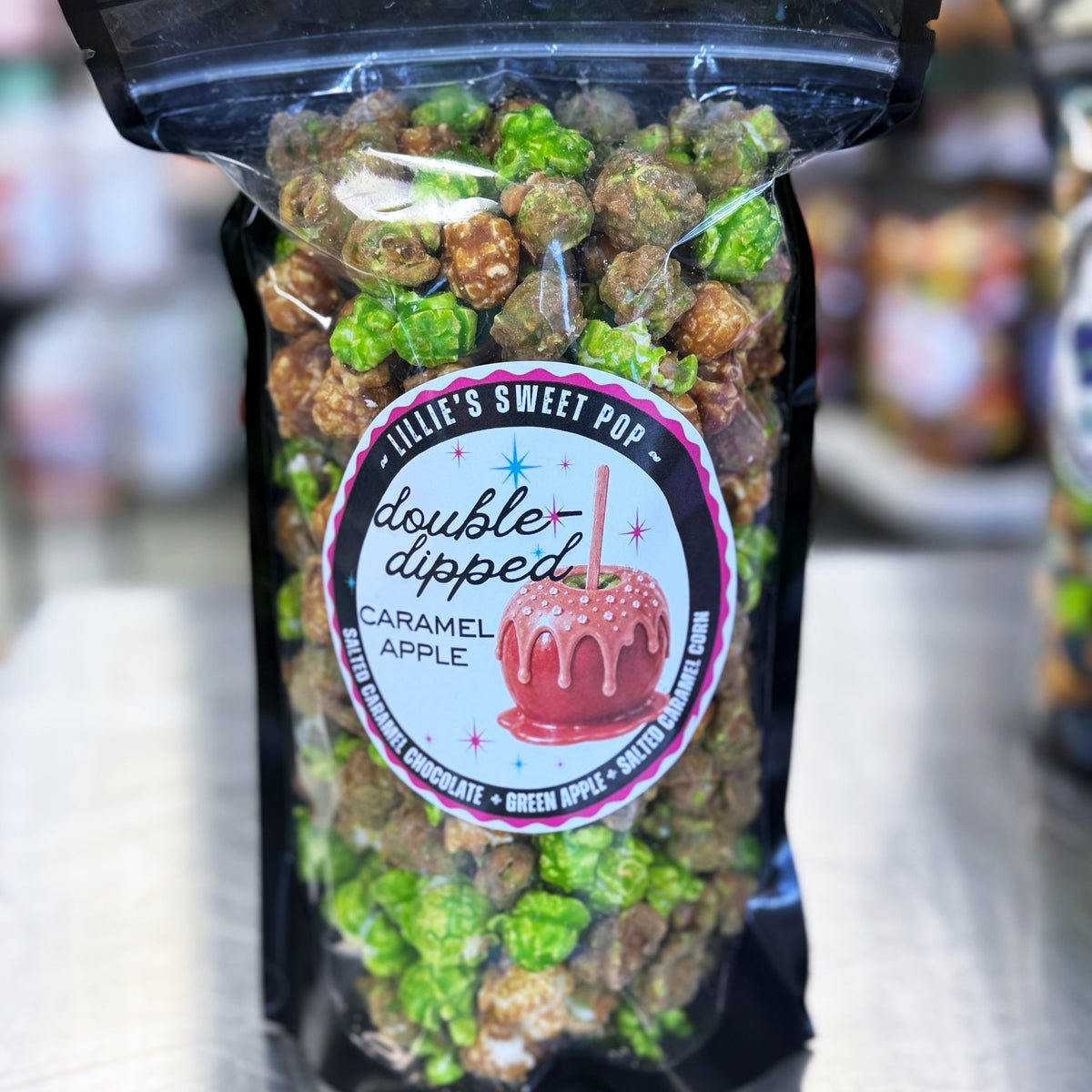Double Dipped Caramel Apple Popcorn
