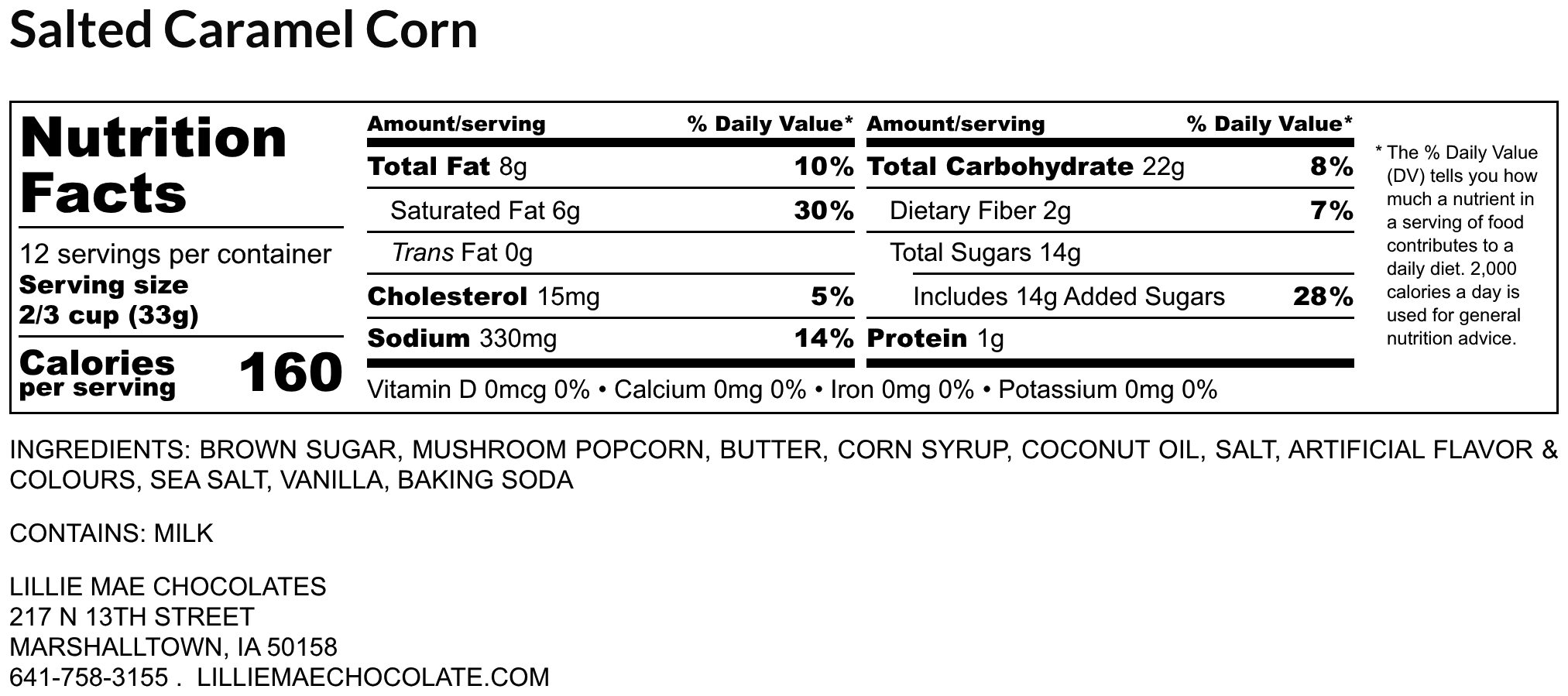 Caramel Crunch Allergens: milk