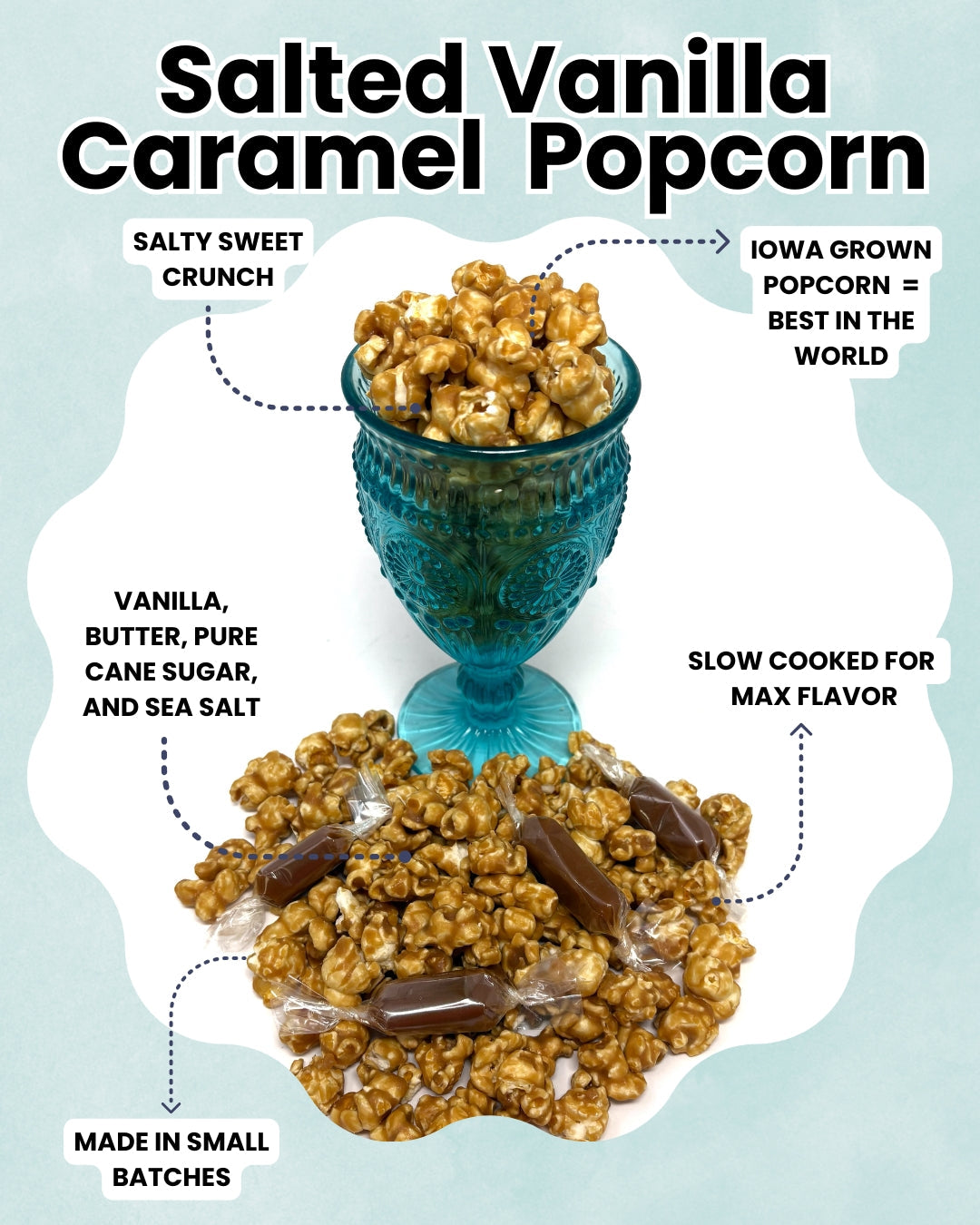 Salted Vanilla Caramel Popcorn